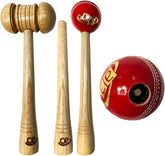 Cricket Bat Knocking Hammer for Preparing New Cricket Bat Gripping Cone 2 in 1